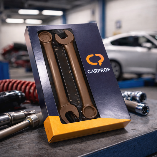 Chocolade steeksleutels in eigen verpakking voor CarProf