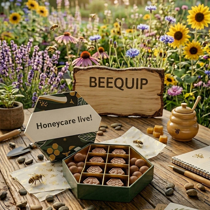 Honeycare live: honingpralines als bedankje voor het team van Beequip