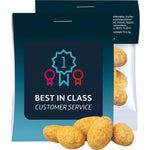 Pinda's met barbecuesmaak (10 gram) in zakje met topkaart