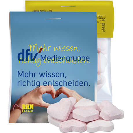 Bruishartjes aardbei en wilde kers (15 gram) in zakje met topkaart