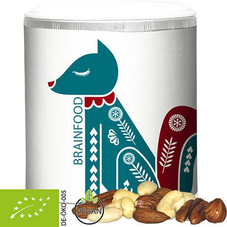 Biologische notenmix (50 gram) in kartonnen koker