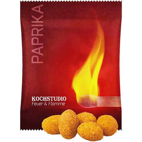 Pinda's met paprika (10 gram) in bedrukt zakje