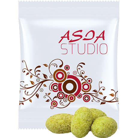 Pinda's met wasabi (10 gram) in bedrukt zakje