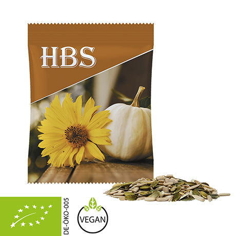 Bio Kürbis und Sonnenblumenkerne, ca. 15g, Midi-Tüte