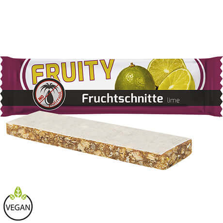 Vruchtenreep limoen (23 gram) in bedrukte flowpack