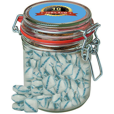 Snoepjes frisse bries (200 gram) in glazen snoeppot