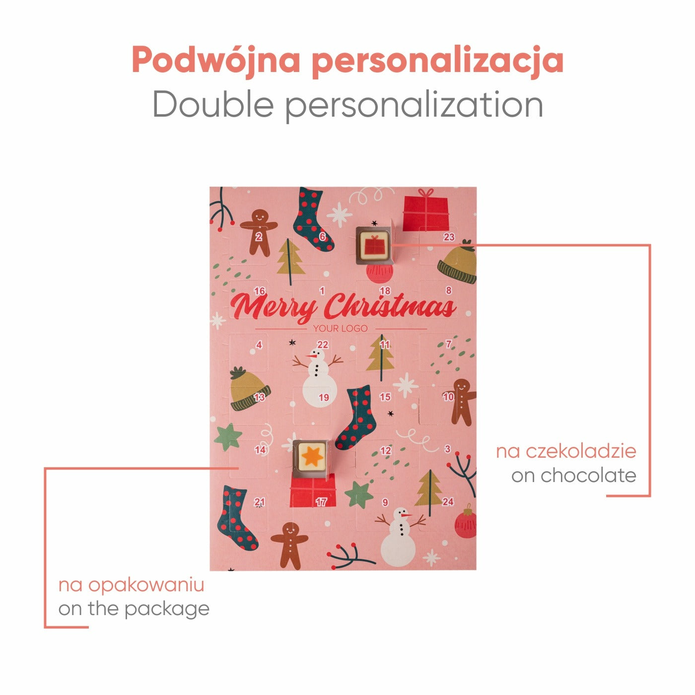 0090P KALENDARZ ADWENTOWY CHOCO productafbeelding