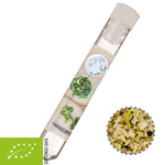 Reageerbuisje met biologisch kruidenzout (9 gram)