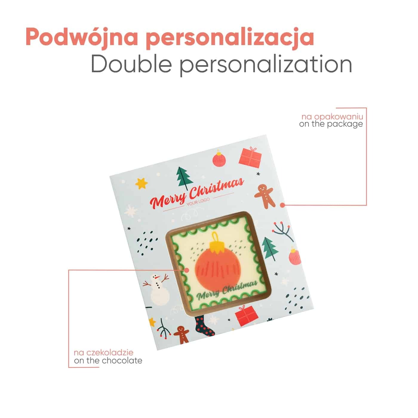 0118 CZEKOLADKA Z NADRUKIEM CHOC 1 productafbeelding