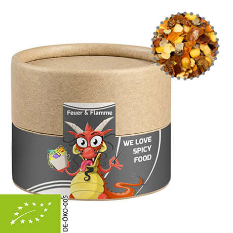 Bruine kraft koker met biologische kruidenmix vuur en vlam (40 gram)