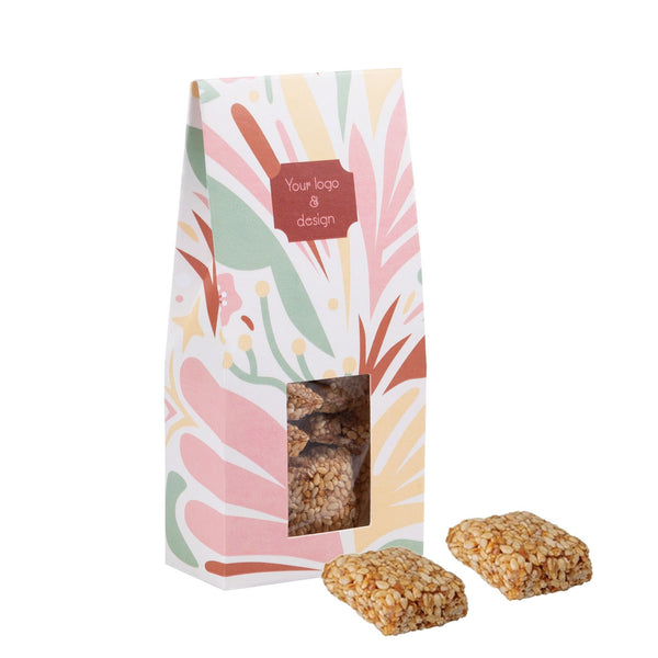 Advertising Sweets Sesame Delight – Knapperige Sezamsnack in Stijlvolle Zak