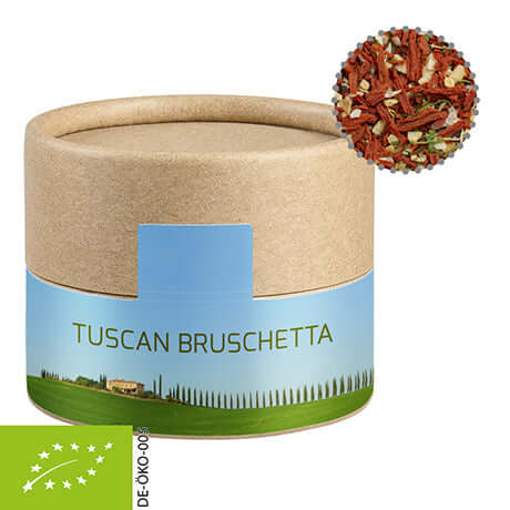 Bruine kraft koker met biologische kruidenmix Toscaanse bruschetta (28 gram)