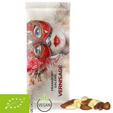 Biologische notenmix (50 g) in bedrukt zakje XL