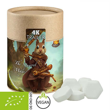 Biologische druivensuiker sinaasappel (80 gram) in bruine kraft koker