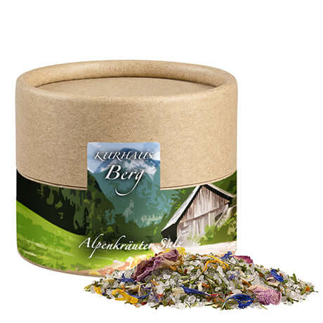 Bruine kraft koker met alpenkruidenzout (50 gram)