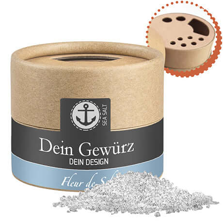 Kraft strooibus met fleur de sel (40 gram)