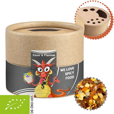 Kraft strooibus met biologische kruidenmix vuur en vlam (40 gram)