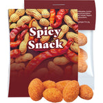 Erdnüsse Chili, ca. 10g, Express Midi-Tüte mit Werbereiter bedrukken – promotionele snack