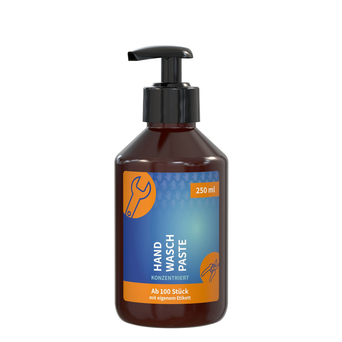 Handwaspasta in pompfles van 250 ml, met voorbeeldontwerp