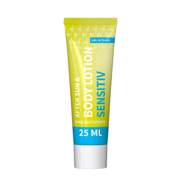 After sun lotion sensitief in volledig bedrukte tube (25 ml)