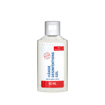 Desinfectiegel in flacon van 50 ml, met voorbeeldontwerp
