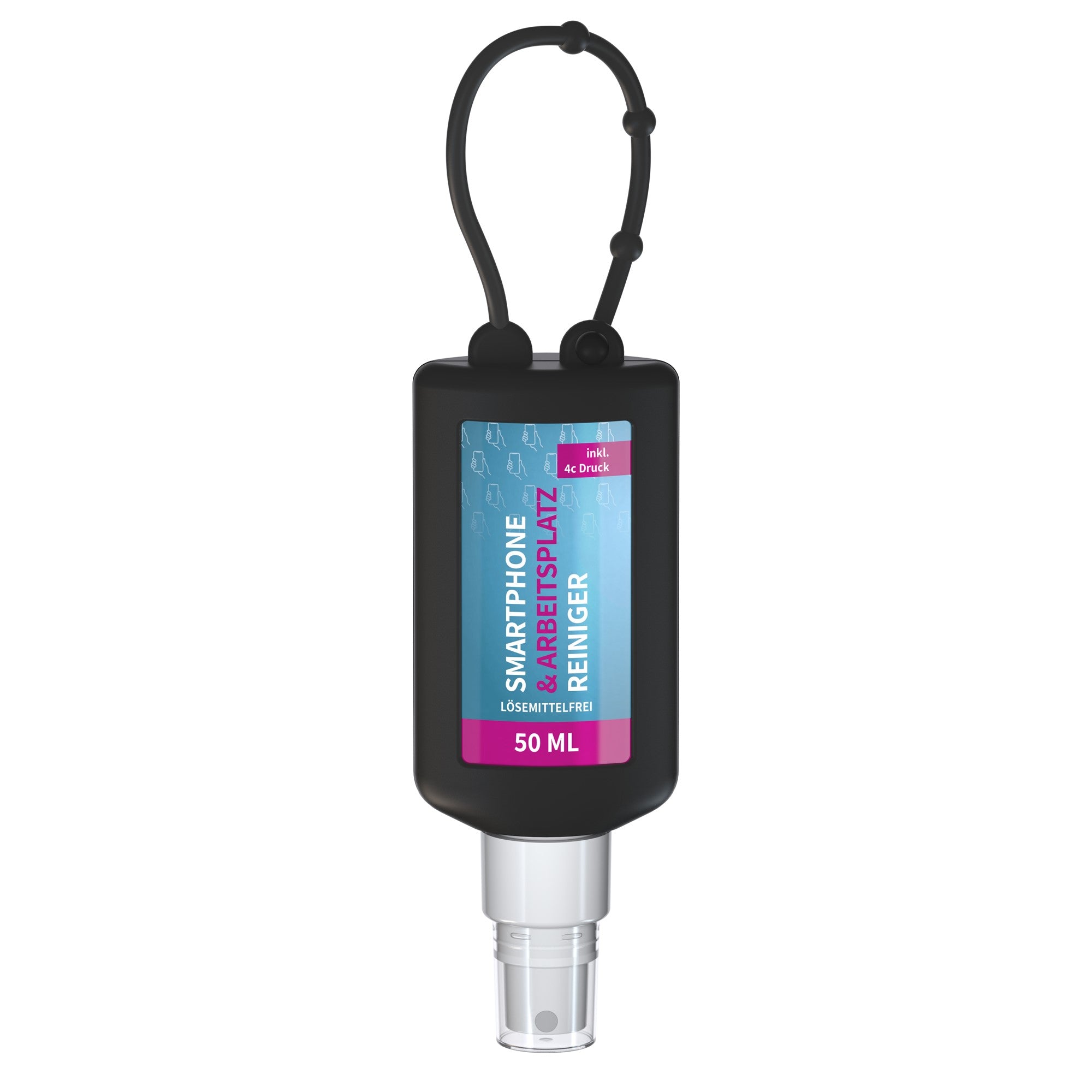 01 50ml spray smartphone bumper schwarz productafbeelding