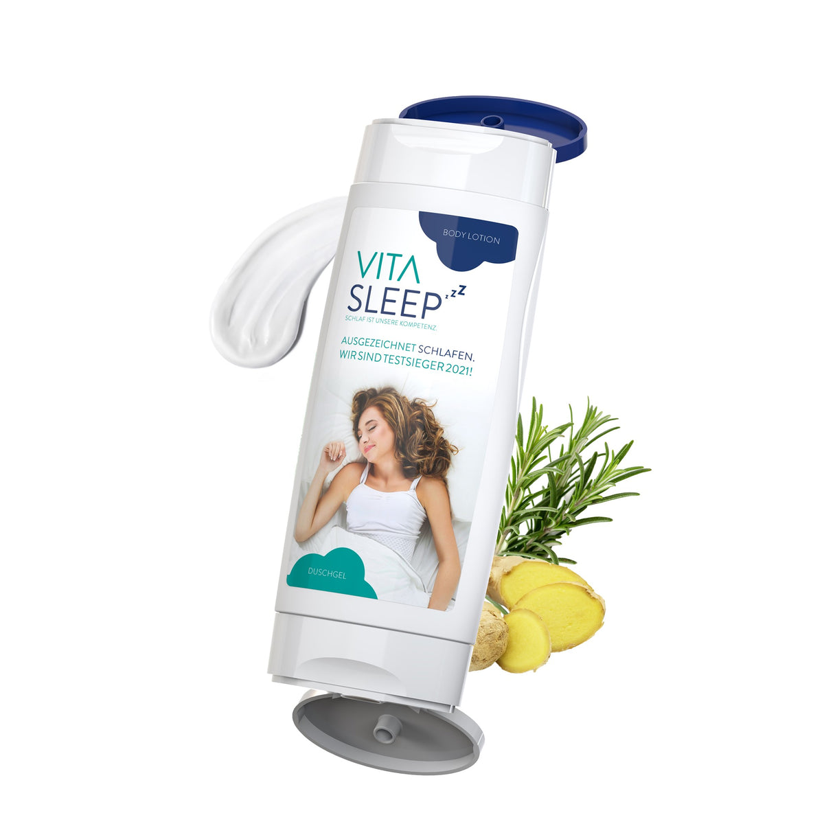 DuoPack body & after sun lotion sensitief met douchegel rozemarijn-gember, met voorbeeldontwerp