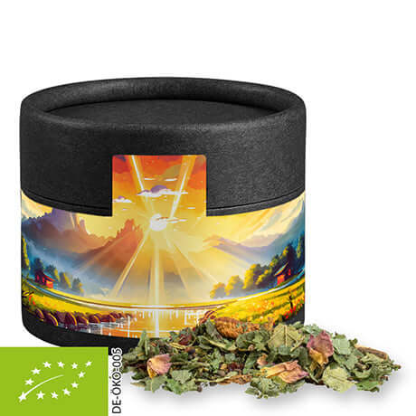 Zwarte kraft koker met biologische kruidenthee geluksgevoel (17 gram)