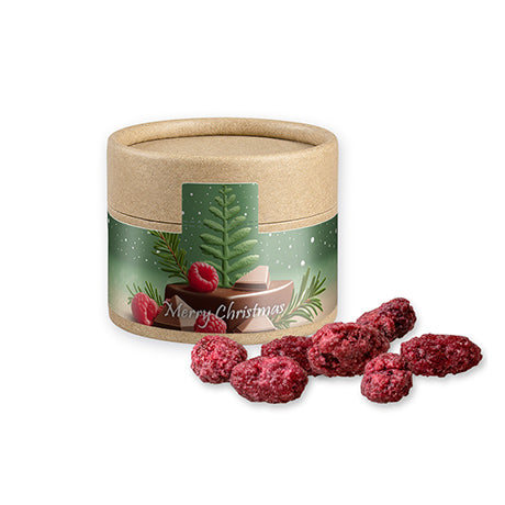 Gebrannte Mandeln Himbeere, ca. 40g, Kraftpapierdose Mini