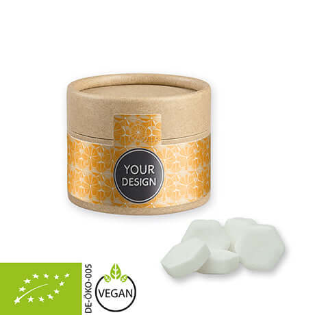 Biologische druivensuiker sinaasappel (40 gram) in bruine kraft koker