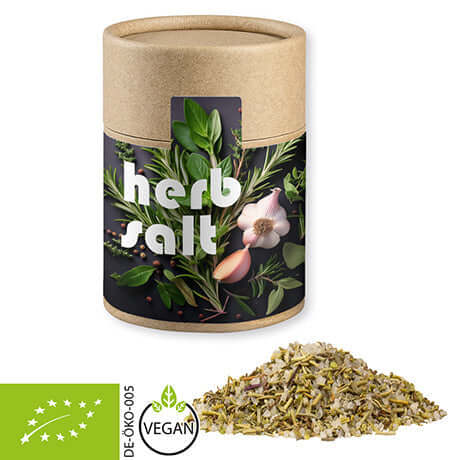 Bruine kraft koker met biologisch kruidenzout (80 gram)