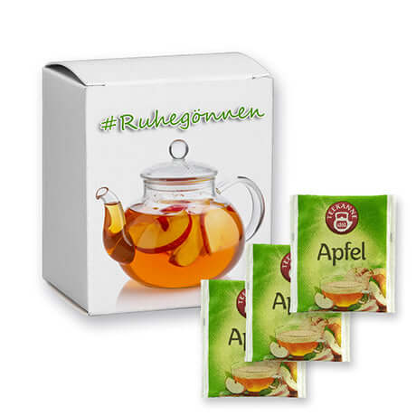Bedrukt vouwdoosje met appelthee met vitamine C (5 stuks)