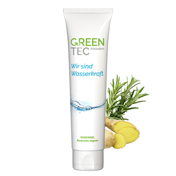 Douchegel Rozemarijn-Gember – 100 ml tube (volledig bedrukt)
