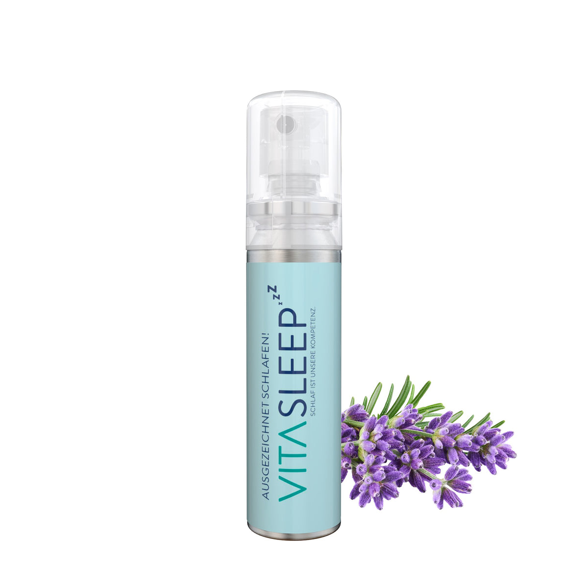 Voorbeeld van een eigen ontwerp op lavendelspray als pocketspray van 20 ml, wit etiket