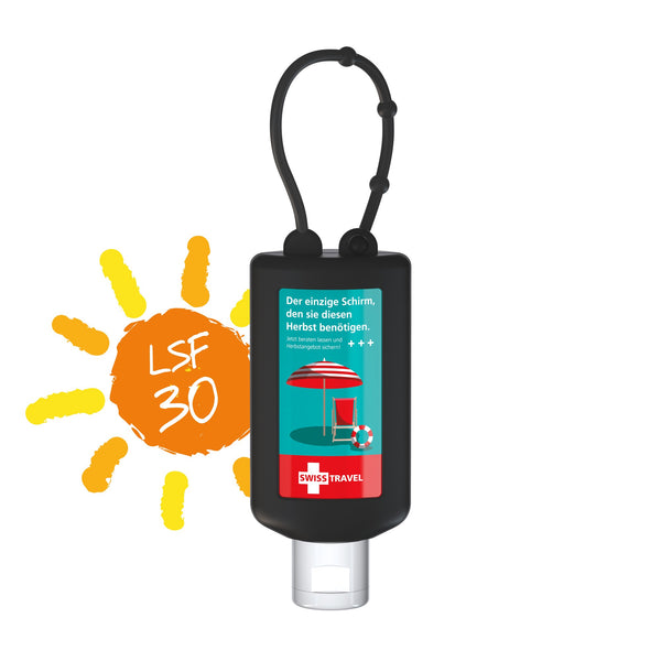 Zonnebrand SPF 30 – 50 ml bumperflacon met label