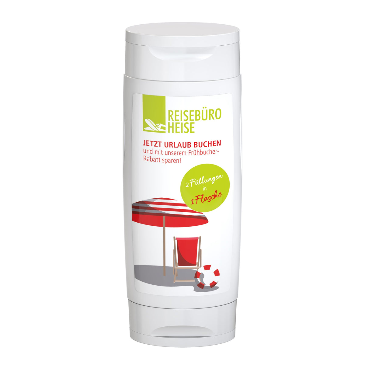 Voorbeeld van een eigen ontwerp op DuoPack zonnebrand SPF 30 met after sun lotion sensitief