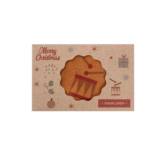 Koekjes met logo – 3-delige kerstverpakking