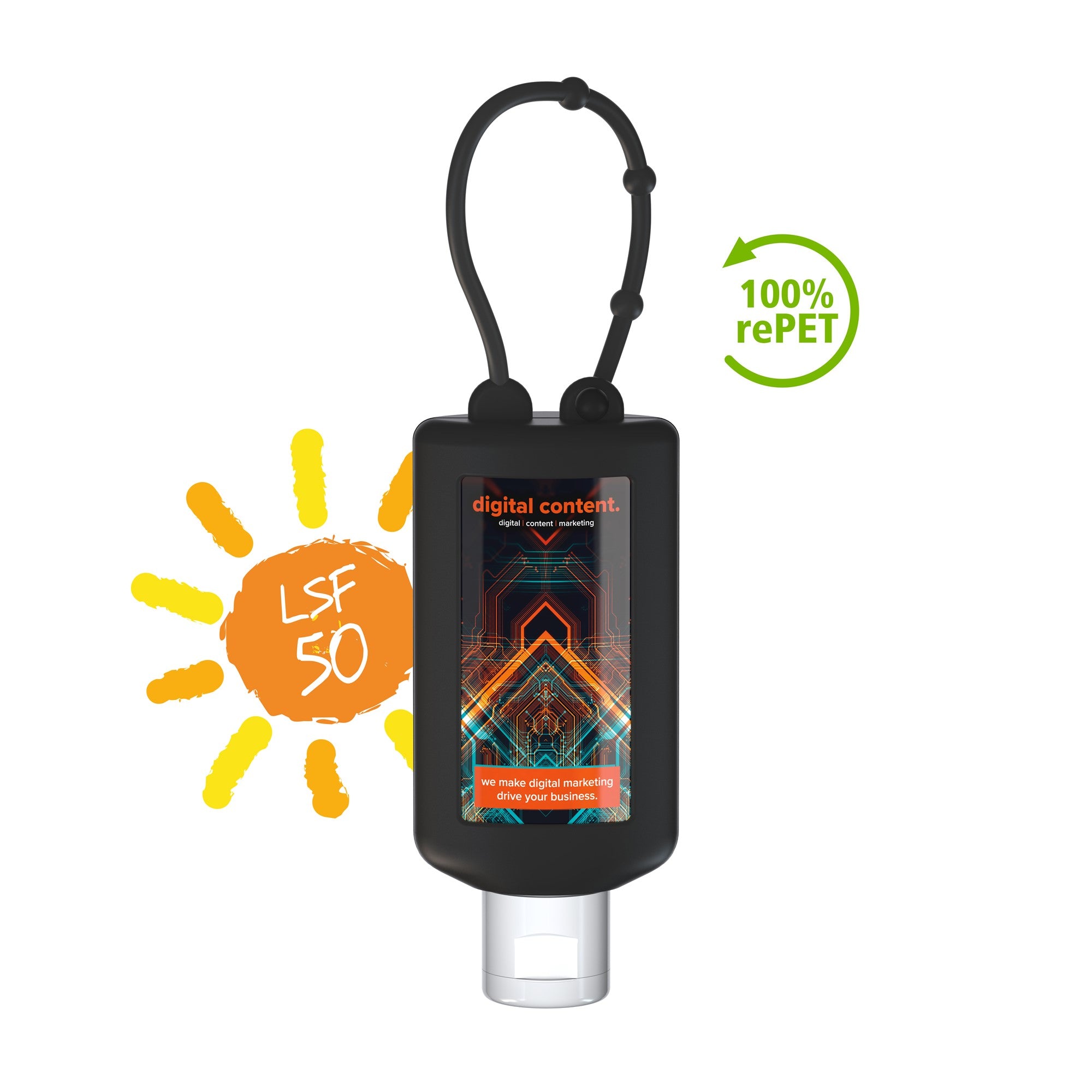 03 50ml bumper schwarz digital content sonne productafbeelding
