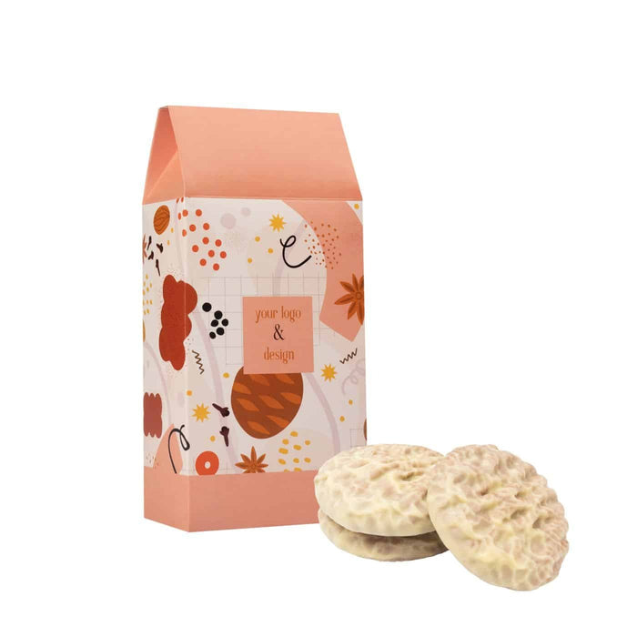 Gingerbread met Logo in Maxi Bag – Feestelijk, Duurzaam & Heerlijk Persoonlijk
