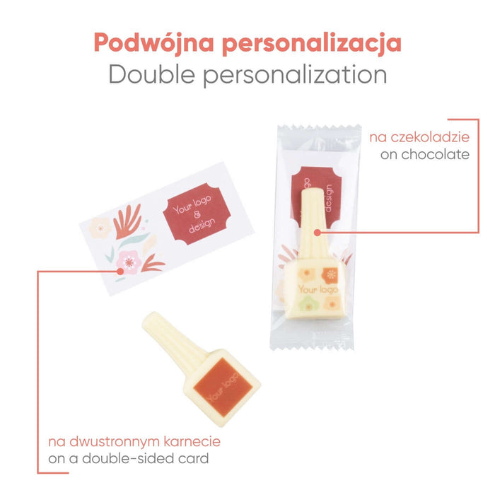 Advert Card – Chocolate Nail Polish Print met Eigen Ontwerp