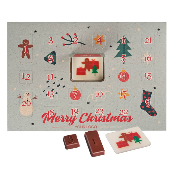 Advent Calendar 24+Logo Print – Gepersonaliseerde Chocoladekalender