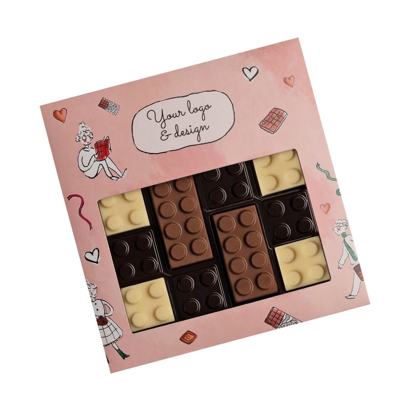 0588 PRALINY CHOCOLATE BRICK BOX productafbeelding