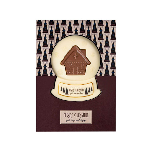 Bespoke Chocolate Christmas Snowball Print – Kerst Sneeuwbol met Full-Colour Chocoladeprint