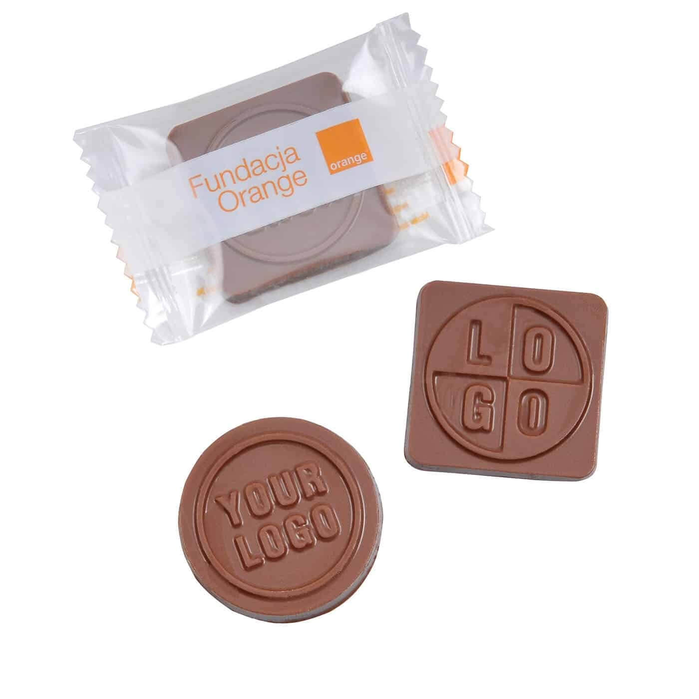 0604 MINI CZEKOLADKA Z LOGO 9 G 1 productafbeelding
