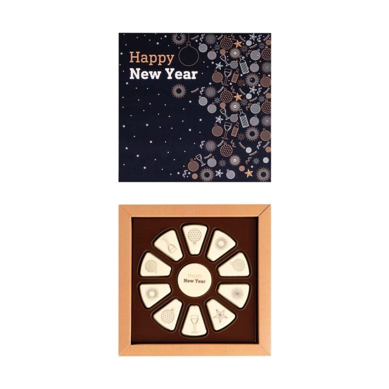 0641NEW YEAR PRALINY Z NADRUKIEM productafbeelding