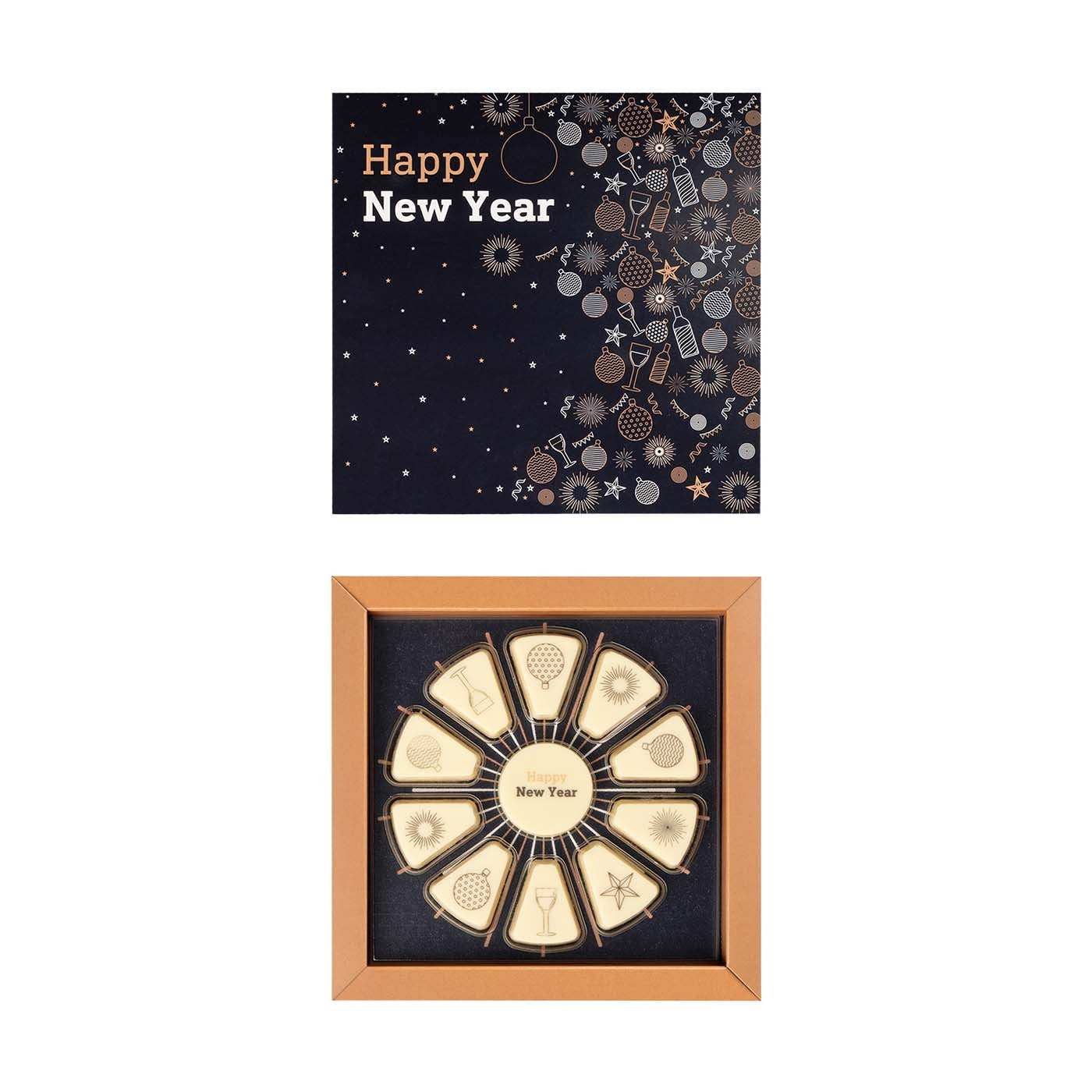 0641NEW YEAR PRALINY Z NADRUKIEM 1 productafbeelding