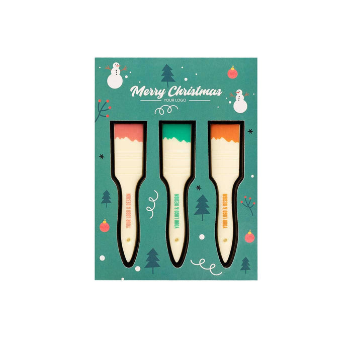Chocolade Kwasten Set 3 Stuks