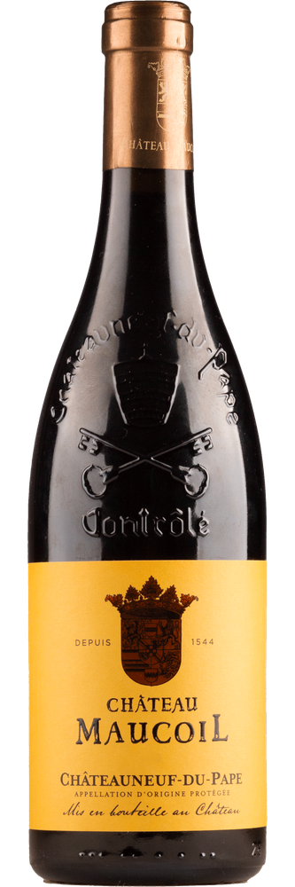 Chat. Maucoil Chateauneuf-du-Pape Rouge (bio), fles