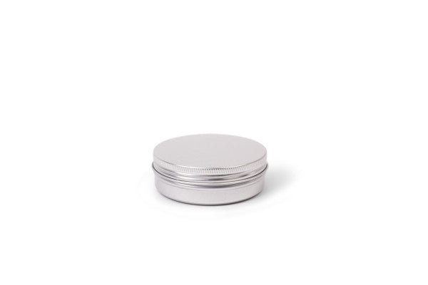 DRA 80.27 125ml Aluminium Crèmepot – Ronde Metalen Pot met Schroefdeksel