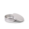 DRA 80.27 125ml Aluminium Crèmepot – Ronde Metalen Pot met Schroefdeksel